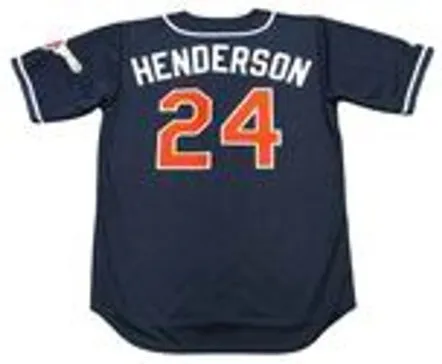 RICKEY HENDERSON San Diego Padres 1997 Alternate Majestic Baseball Throwback Jersey 