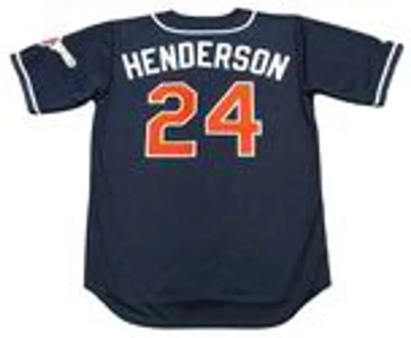 RICKEY HENDERSON San Diego Padres 1997 Alternate Majestic Baseball Throwback Jersey 