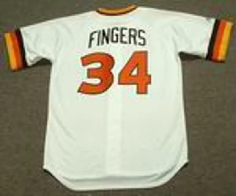 ROLLIE FINGERS San Diego Padres 1980 Majestic Cooperstown Throwback Home Baseball Jersey 