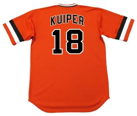 DUANE KUIPER San Francisco Giants 1982 Majestic Cooperstown Alternate Baseball Jersey 
