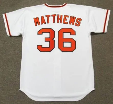 GARY MATTHEWS San Francisco Giants 1973 Majestic Cooperstown Home Baseball Jersey 