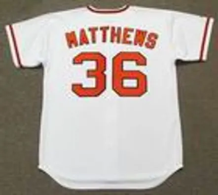 GARY MATTHEWS San Francisco Giants 1973 Majestic Cooperstown Home Baseball Jersey 
