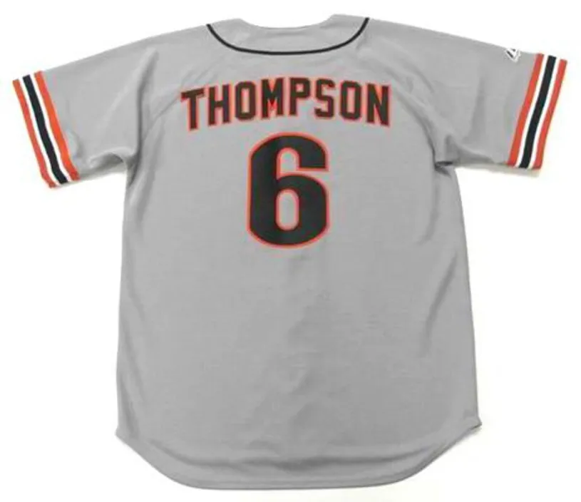 ROBBY THOMPSON San Francisco Giants 1989 Majestic Cooperstown Away Jersey 