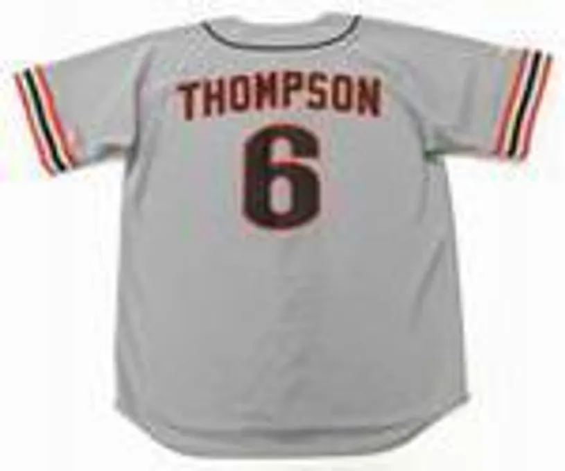 ROBBY THOMPSON San Francisco Giants 1989 Majestic Cooperstown Away Jersey 