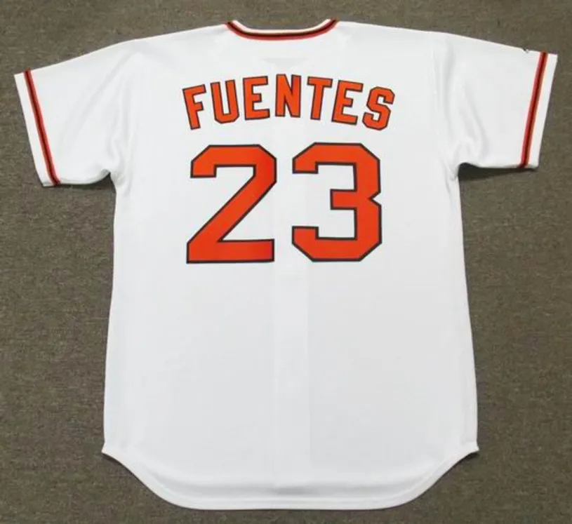 TITO FUENTES San Francisco Giants 1973 Majestic Cooperstown Home Baseball Jersey 