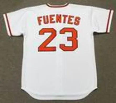 TITO FUENTES San Francisco Giants 1973 Majestic Cooperstown Home Baseball Jersey 