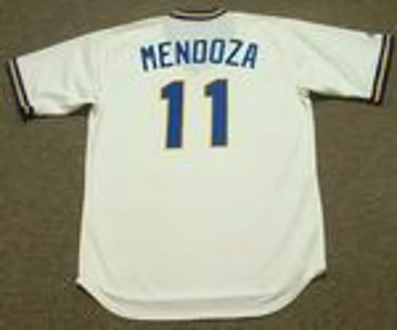 MARIO MENDOZA Seattle Mariners 1979 Majestic Cooperstown Throwback Baseball Jersey 