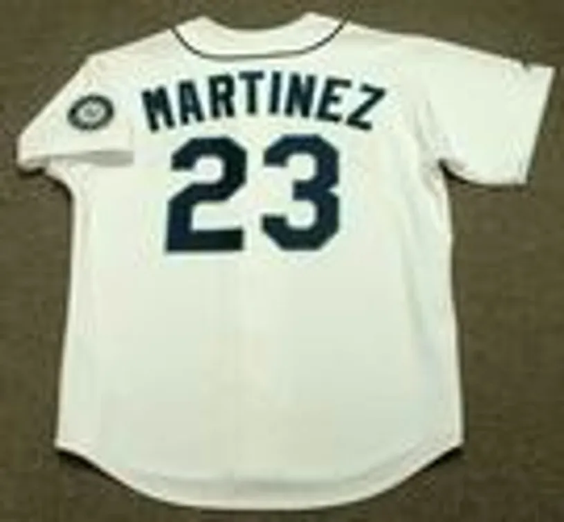 TINO MARTINEZ Seattle Mariners 1995 Majestic Throwback Home Baseball Jersey 