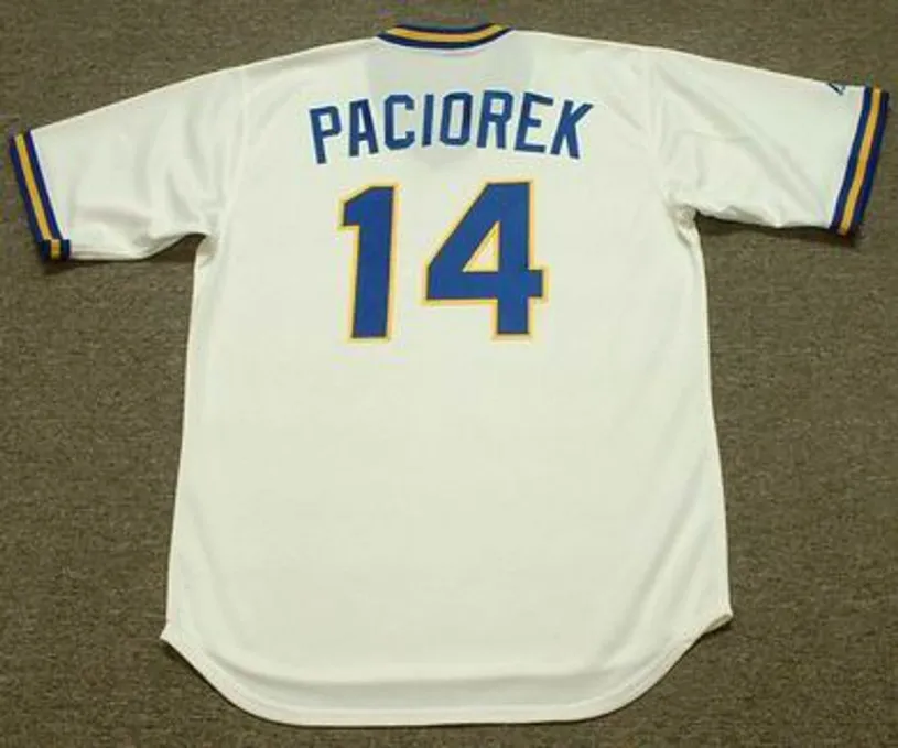 TOM PACIOREK Seattle Mariners 1979 Majestic Cooperstown Throwback Baseball Jersey 