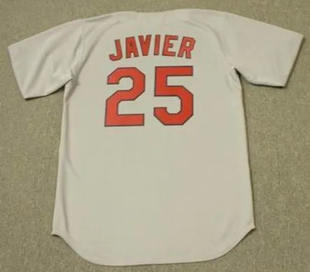 JULIAN JAVIER St. Louis Cardinals 1967 Majestic Cooperstown Throwback Away Jersey 
