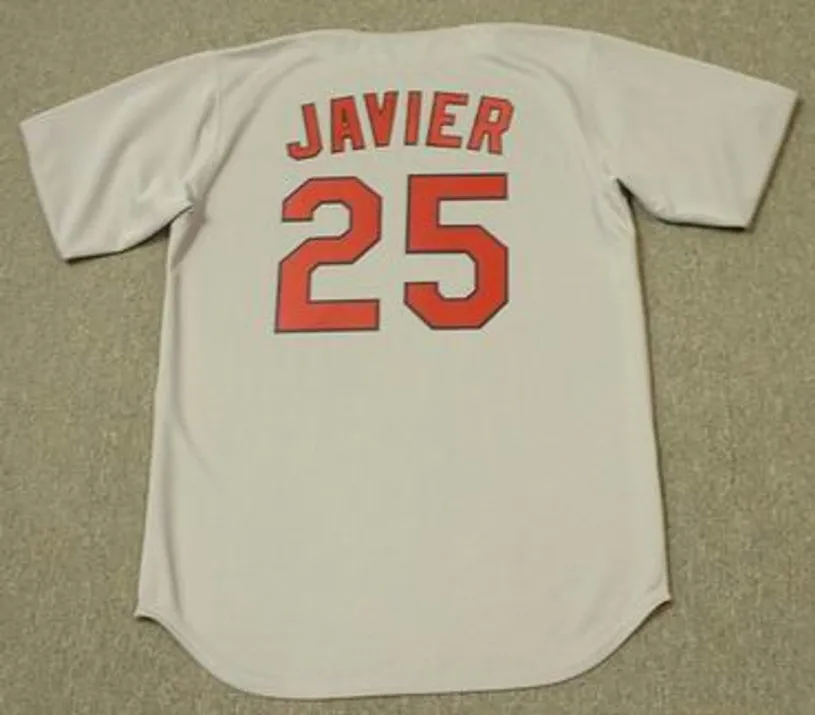 JULIAN JAVIER St. Louis Cardinals 1967 Majestic Cooperstown Throwback Away Jersey 