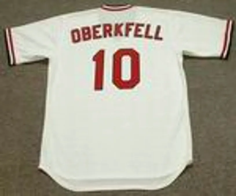 KEN OBERKFELL St. Louis Cardinals 1982 Majestic Cooperstown Home Baseball Jersey 