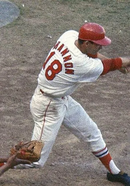 MIKE SHANNON St. Louis Cardinals 1967 Majestic Cooperstown Throwback Home Baseball Jersey 