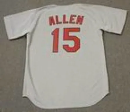 RICHIE ALLEN St. Louis Cardinals 1970 Majestic Cooperstown Throwback Away Baseball Jersey 