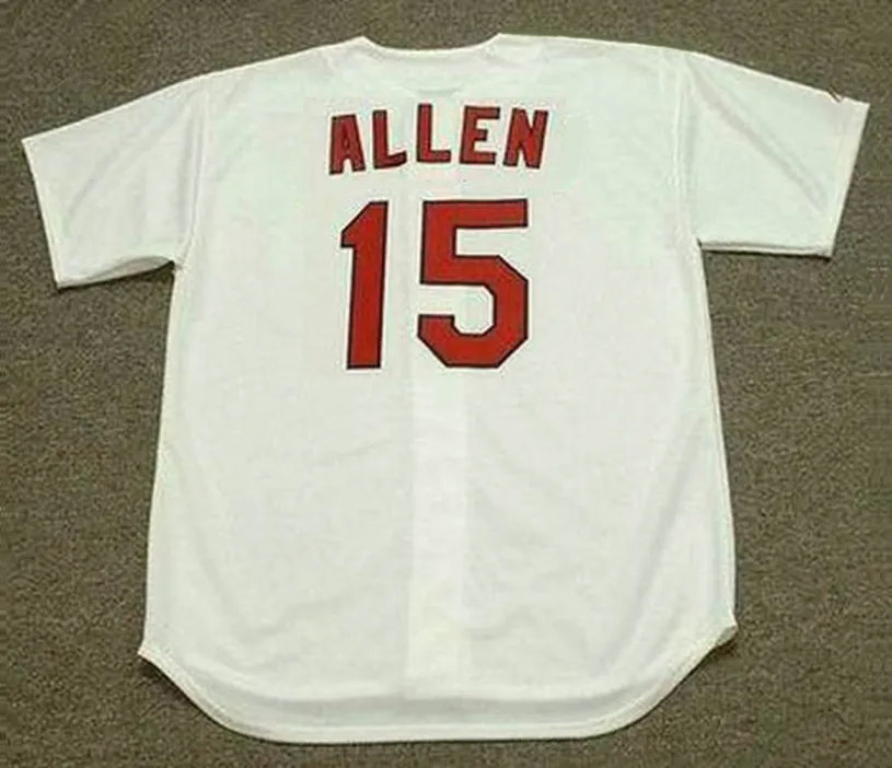 RICHIE ALLEN St. Louis Cardinals 1970 Majestic Cooperstown Throwback Home Baseball Jersey 