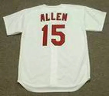 RICHIE ALLEN St. Louis Cardinals 1970 Majestic Cooperstown Throwback Home Baseball Jersey 