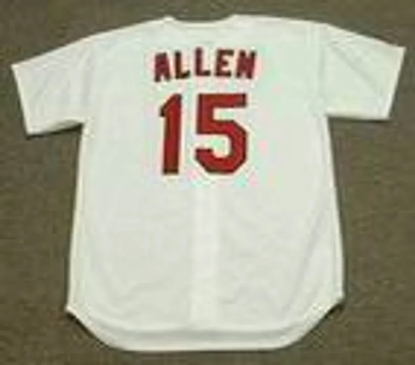 RICHIE ALLEN St. Louis Cardinals 1970 Majestic Cooperstown Throwback Home Baseball Jersey 