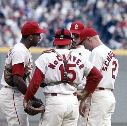 TIM McCARVER St. Louis Cardinals 1967 Majestic Cooperstown Throwback Home Baseball Jersey 