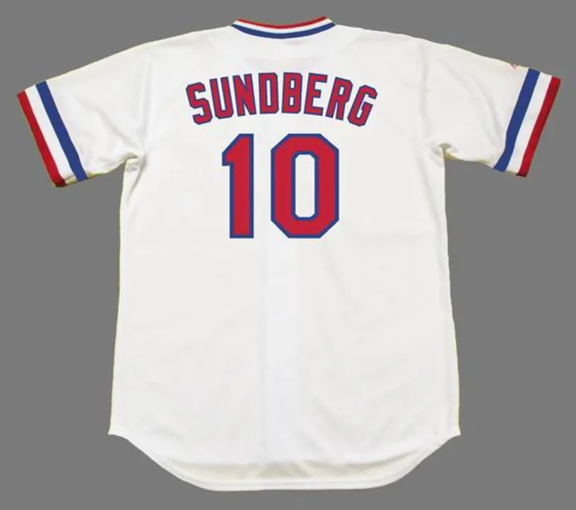 JIM SUNDBERG Texas Rangers 1981 Majestic Cooperstown Home Baseball Jersey 