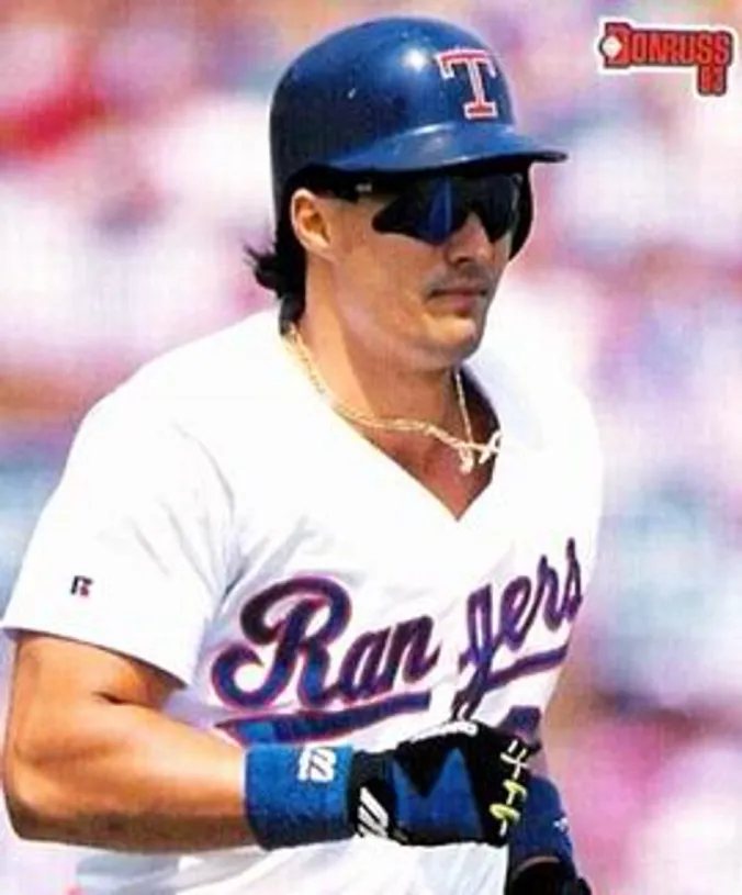 JOSE CANSECO Texas Rangers 1993 Majestic Cooperstown Throwback Baseball Jersey 