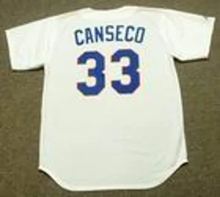 JOSE CANSECO Texas Rangers 1993 Majestic Cooperstown Throwback Baseball Jersey 