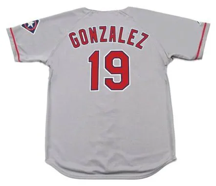 JUAN GONZALEZ Texas Rangers 1996 Majestic Throwback Away Baseball Jersey 
