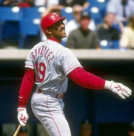 JUAN GONZALEZ Texas Rangers 1996 Majestic Throwback Away Baseball Jersey 