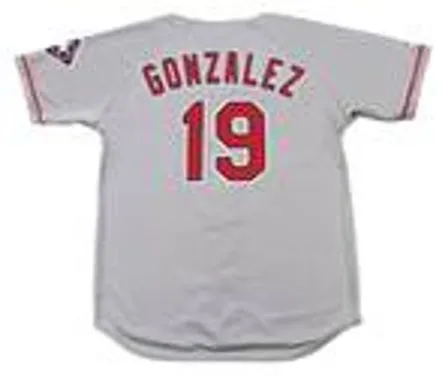 JUAN GONZALEZ Texas Rangers 1996 Majestic Throwback Away Baseball Jersey 