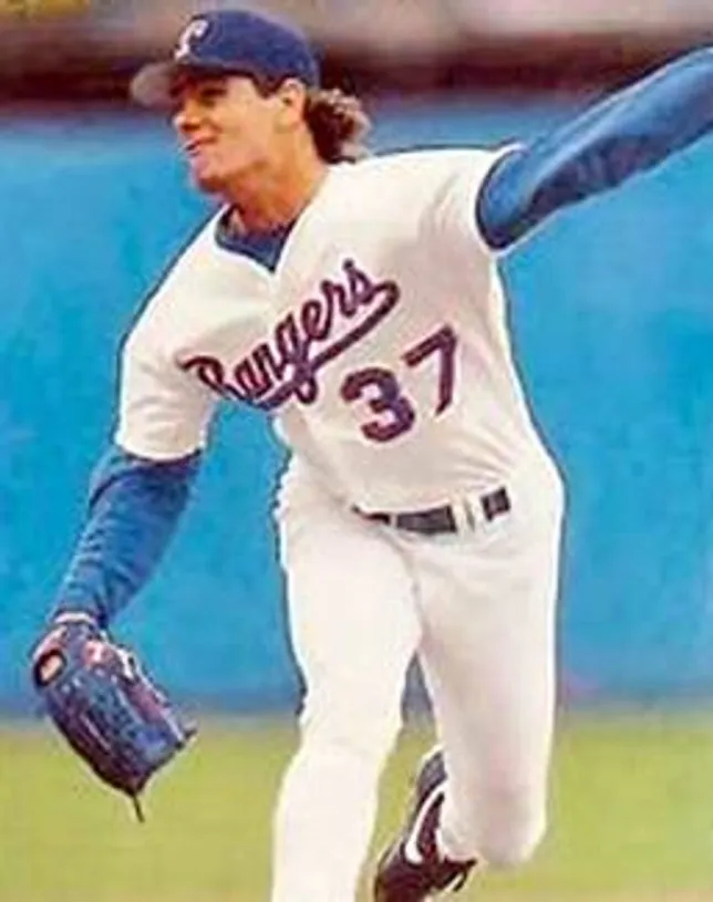 KENNY ROGERS Texas Rangers 1993 Majestic Cooperstown Throwback Baseball Jersey 