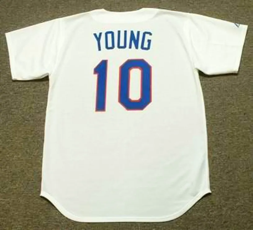 MICHAEL YOUNG Texas Rangers 1990’s Majestic Cooperstown Throwback Baseball Jersey 