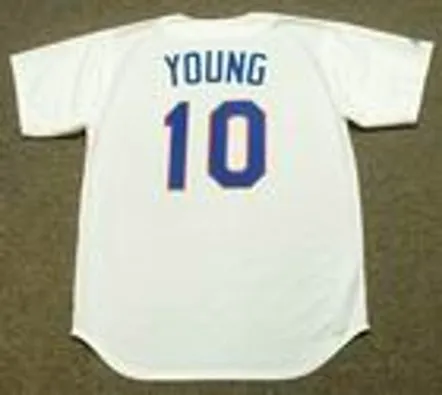 MICHAEL YOUNG Texas Rangers 1990’s Majestic Cooperstown Throwback Baseball Jersey 