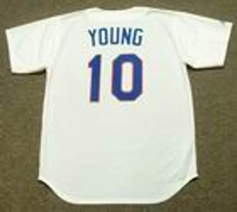 MICHAEL YOUNG Texas Rangers 1990’s Majestic Cooperstown Throwback Baseball Jersey 