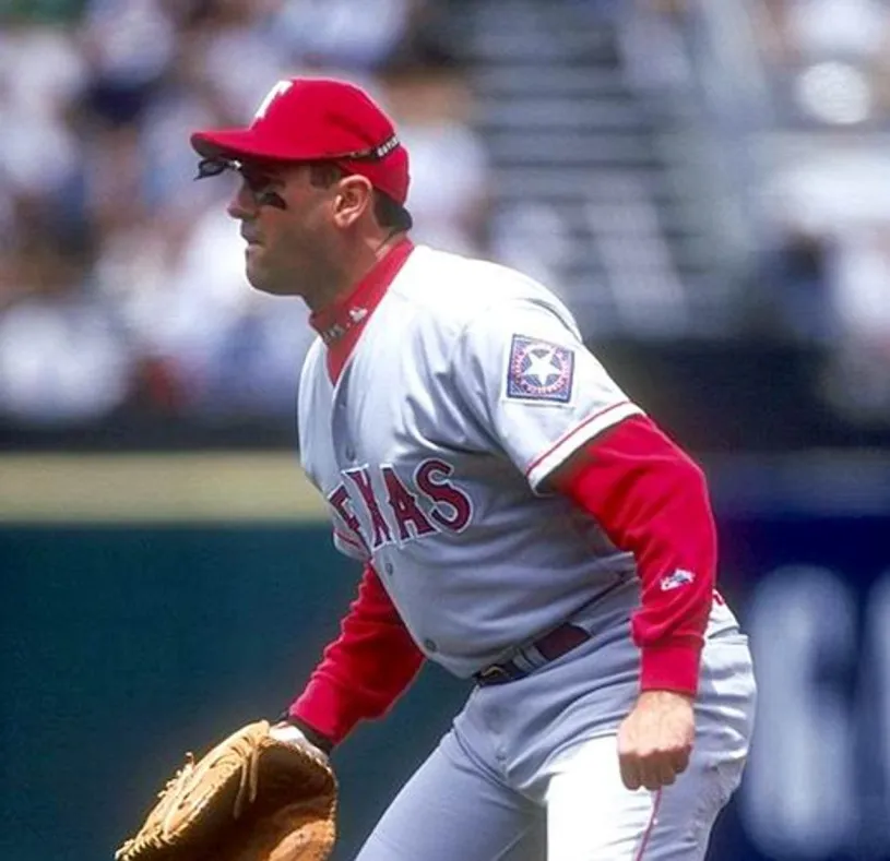 WILL CLARK Texas Rangers 1996 Majestic Throwback Away Baseball Jersey 