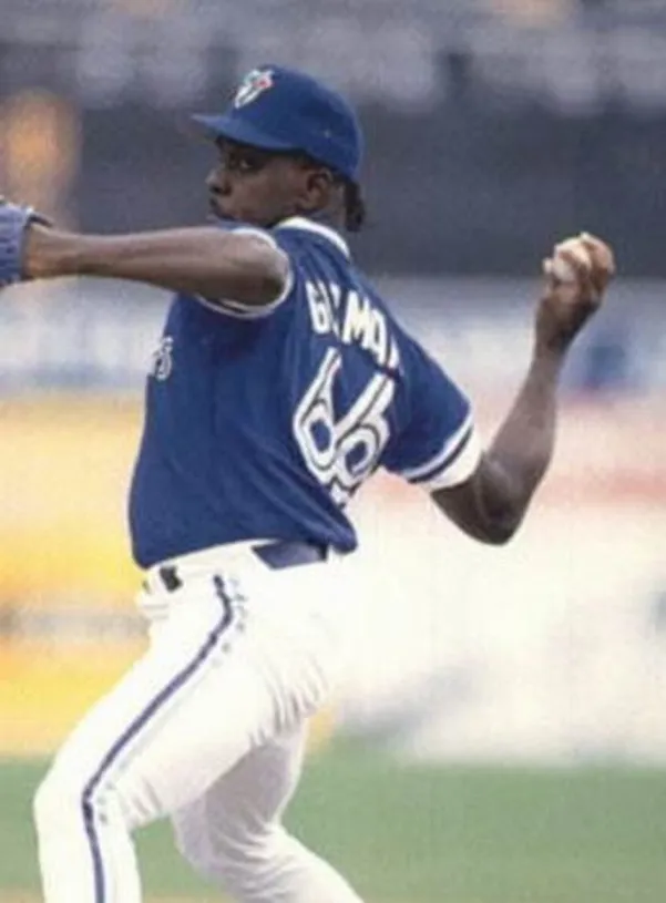 JUAN GUZMAN Toronto Blue Jays 1994 Majestic Throwback Baseball Jersey 