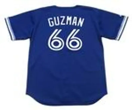 JUAN GUZMAN Toronto Blue Jays 1994 Majestic Throwback Baseball Jersey 
