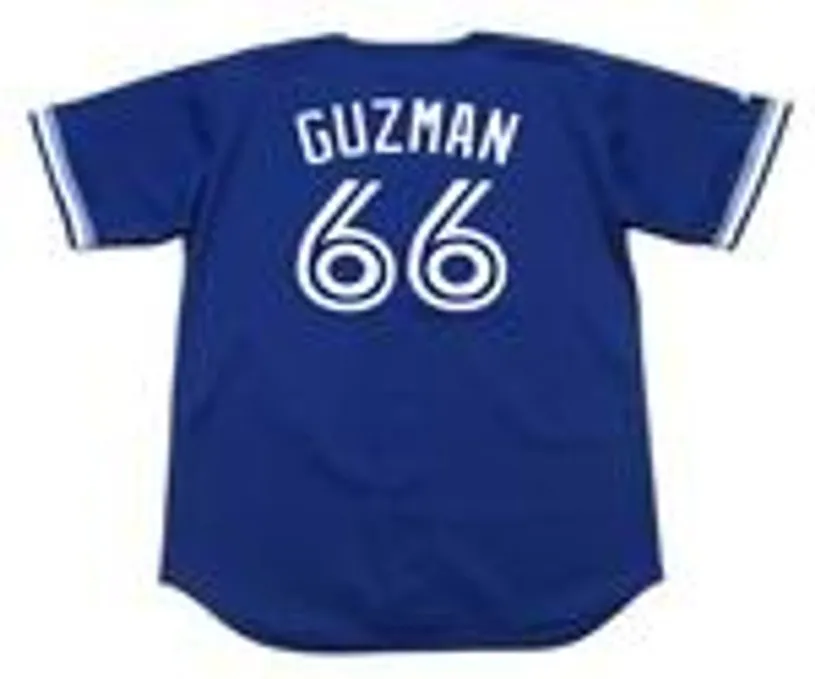 JUAN GUZMAN Toronto Blue Jays 1994 Majestic Throwback Baseball Jersey 
