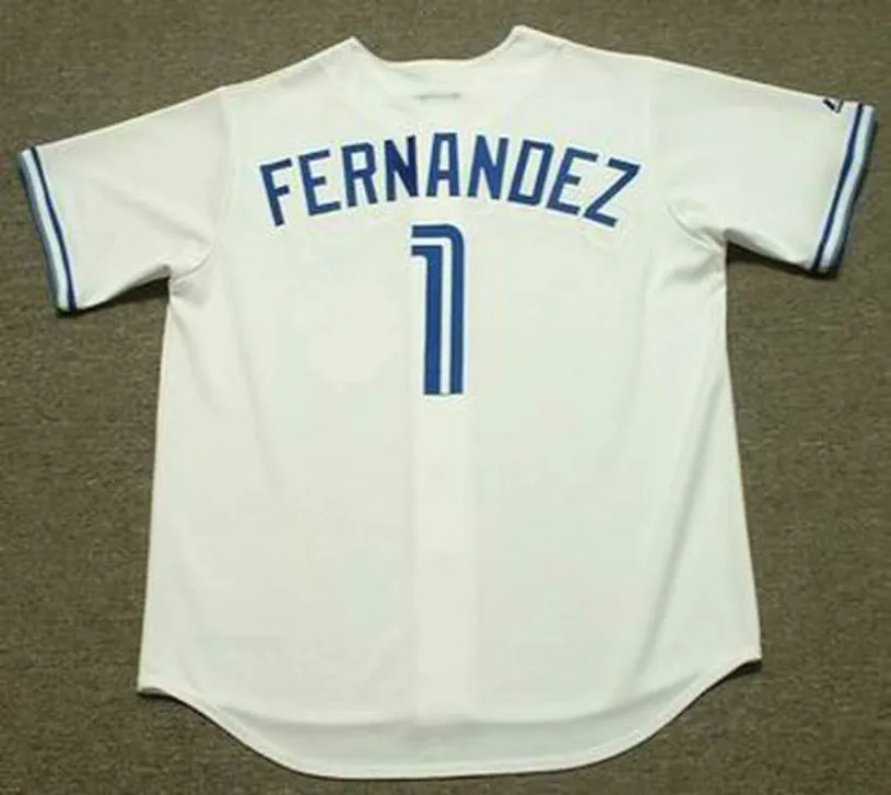 TONY FERNANDEZ Toronto Blue Jays 1993 Majestic Throwback Home Baseball Jersey 