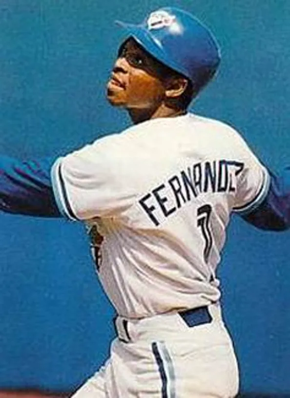 TONY FERNANDEZ Toronto Blue Jays Majestic Cooperstown Throwback Away Baseball Jersey 