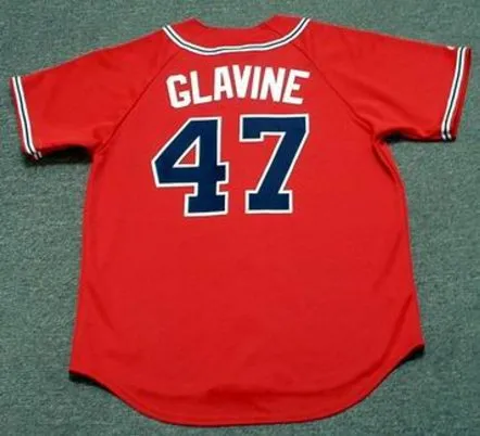 TOM GLAVINE Atlanta Braves 2008 Majestic Throwback Alternate Baseball Jersey 