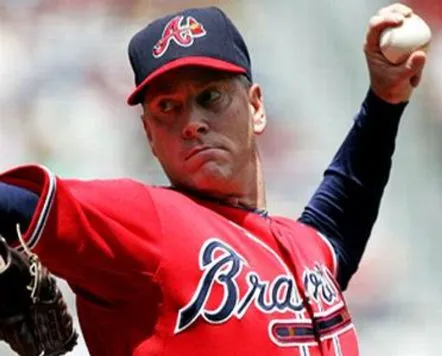 TOM GLAVINE Atlanta Braves 2008 Majestic Throwback Alternate Baseball Jersey 