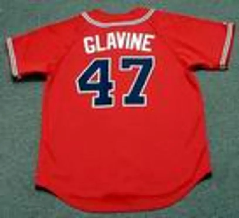 TOM GLAVINE Atlanta Braves 2008 Majestic Throwback Alternate Baseball Jersey 
