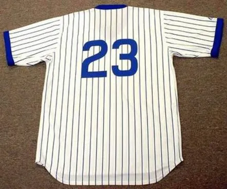RYNE SANDBERG Chicago Cubs 1982 Majestic Cooperstown Throwback Home Jersey 