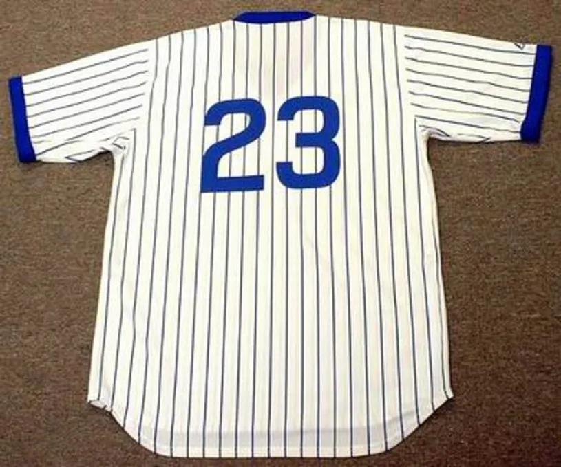 RYNE SANDBERG Chicago Cubs 1982 Majestic Cooperstown Throwback Home Jersey 