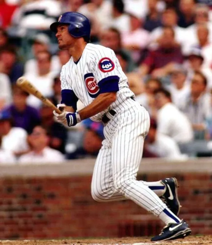 RYNE SANDBERG Chicago Cubs 1992 Home Majestic Baseball Throwback Jersey 