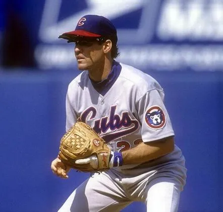 RYNE SANDBERG Chicago Cubs 1994 Majestic Throwback Away Baseball Jersey 