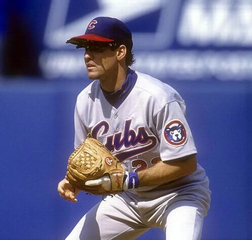 RYNE SANDBERG Chicago Cubs 1994 Majestic Throwback Away Baseball Jersey 