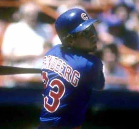 RYNE SANDBERG Chicago Cubs 1997 Majestic Throwback Alternate Baseball Jersey 