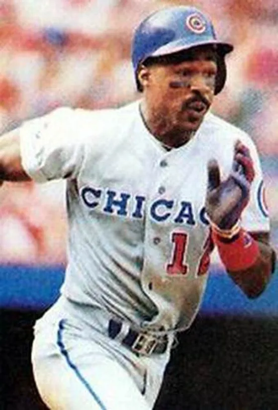 SHAWON DUNSTON Chicago Cubs 1990 Away Majestic Baseball Throwback Jersey 