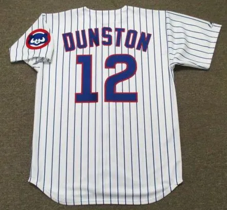 SHAWON DUNSTON Chicago Cubs 1992 Majestic Throwback Home Baseball Jersey 