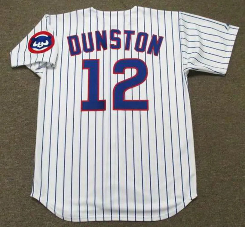 SHAWON DUNSTON Chicago Cubs 1992 Majestic Throwback Home Baseball Jersey 